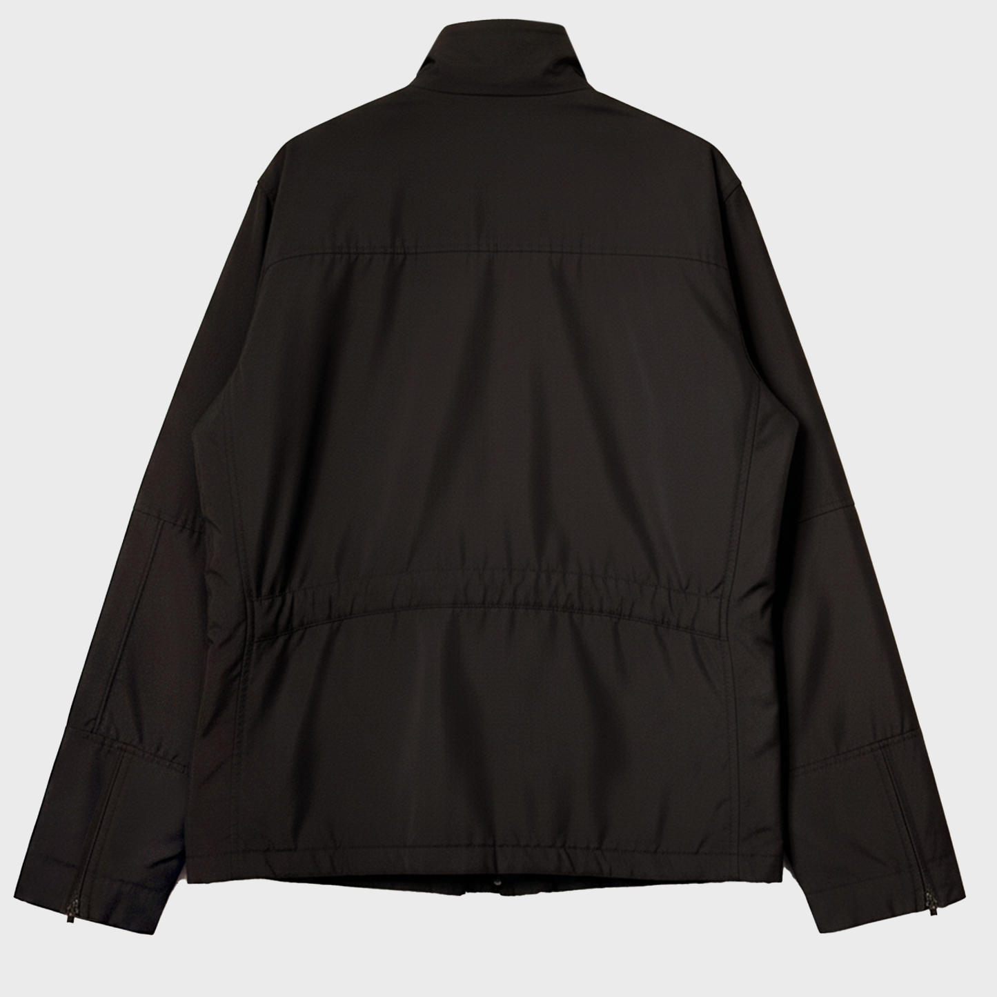 Calvin Klein Asymetrical Double Zipped &amp; Velcro Technical Brown Jacket