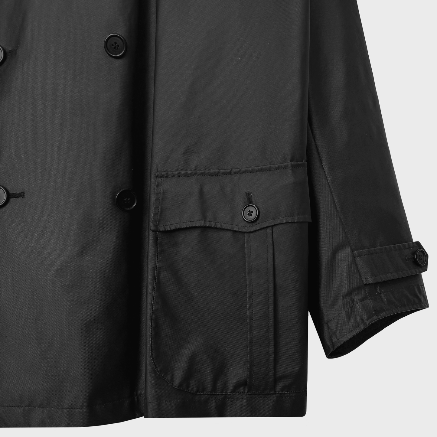 Left Hand By Massimo Osti Studio Thermojoint Fabric Double-Breasted Jacket