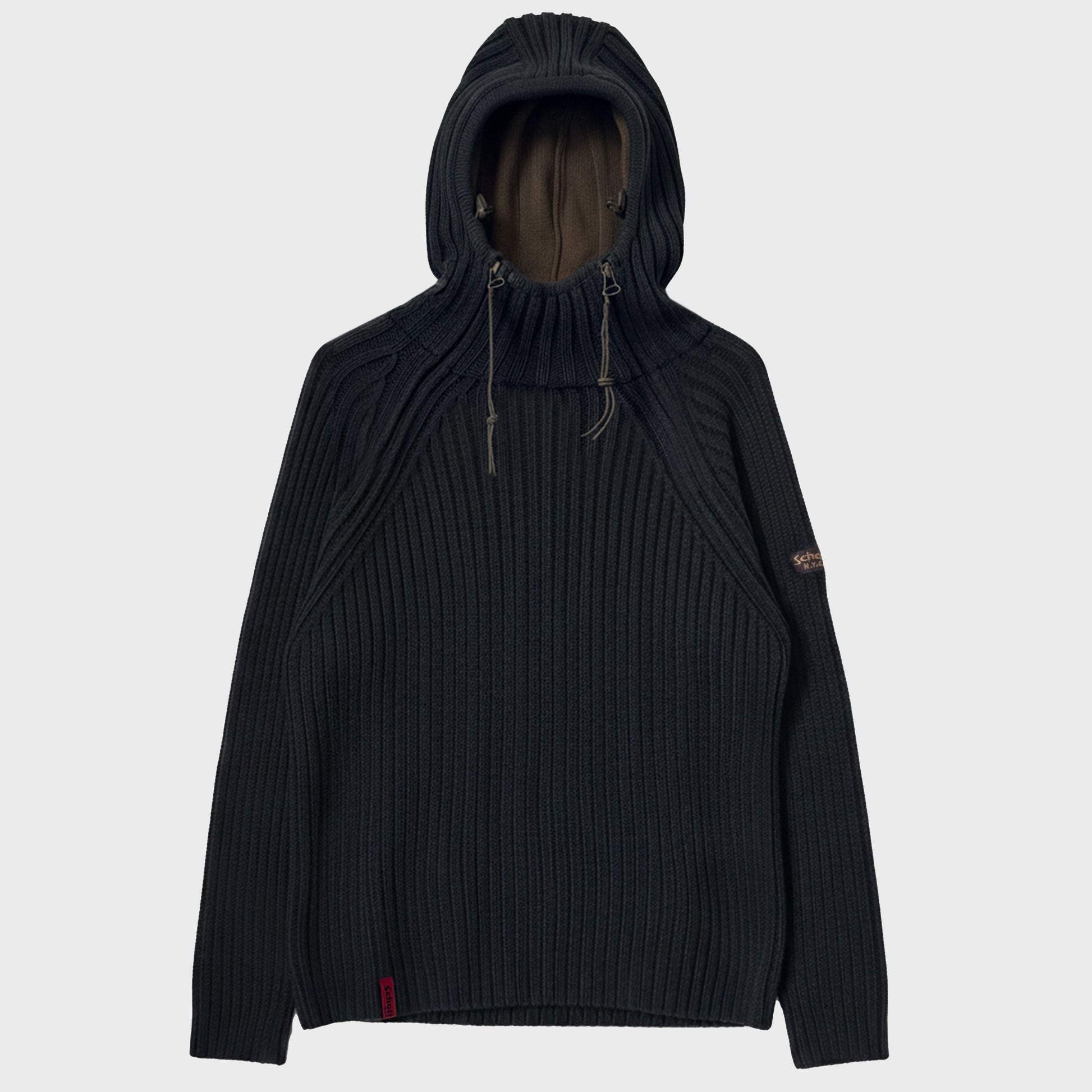 Schott Vintage Asymmetrical Double Zippers Balaclava Hooded Knit Sweater Gorpcore Techwear Technical Archive Ebay Etsy Grailed Constant Practice Hol Sales