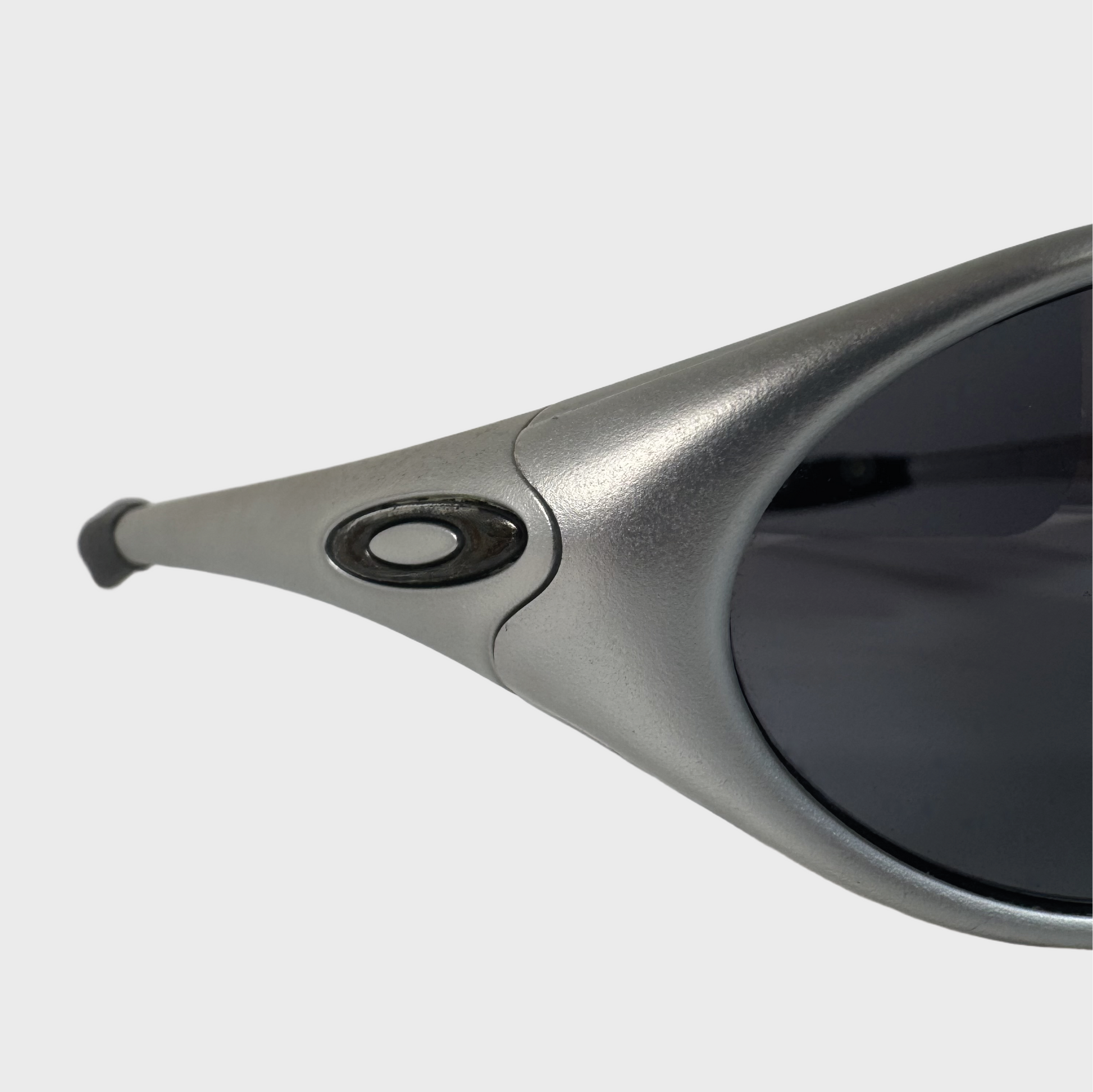 Sunglasses 2002 vintage Oakley New Eye Jacket Silver FMJ 5.56 / Black Iridium Hol Sales