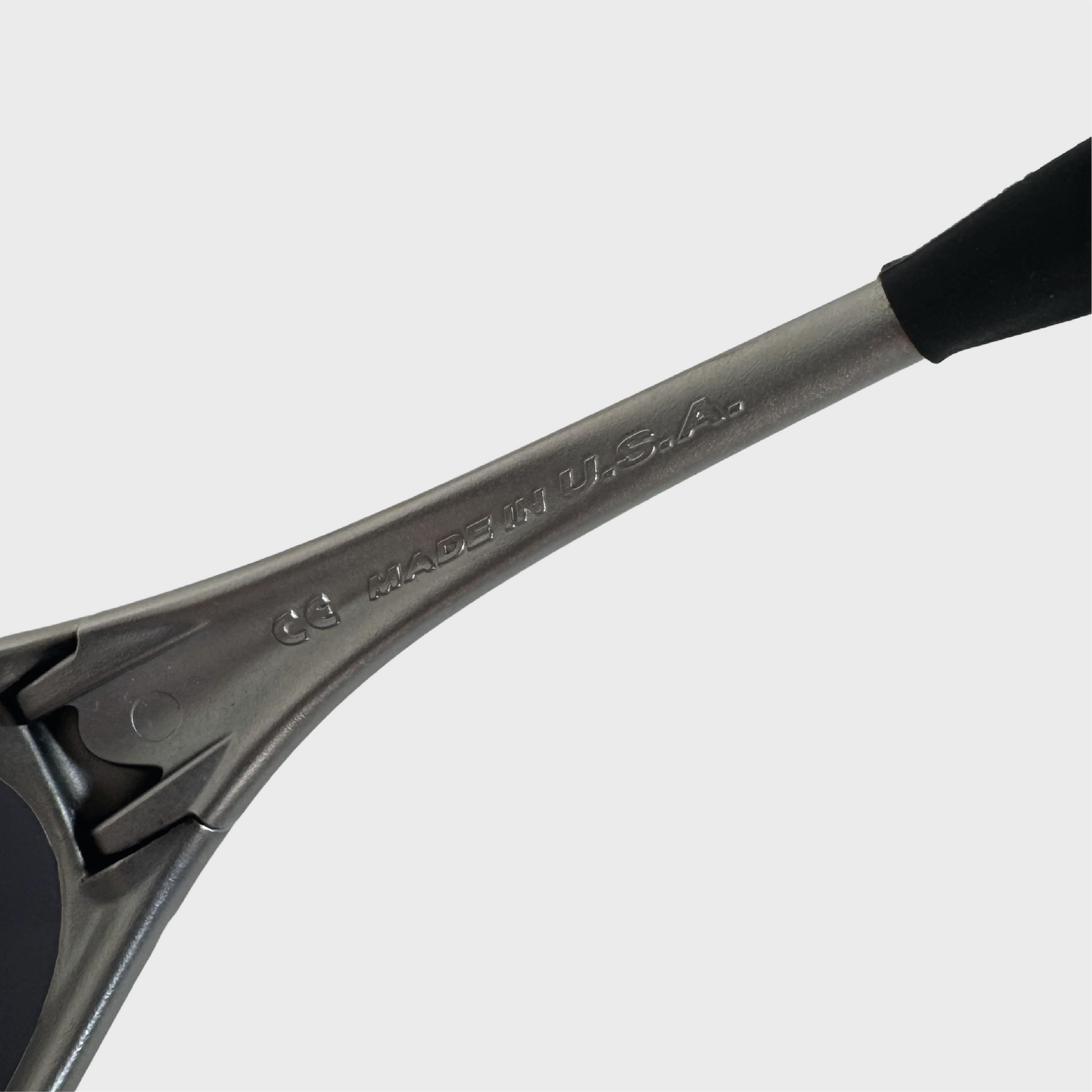 Sunglasses 2002 vintage Oakley New Eye Jacket Silver FMJ 5.56 / Black Iridium 