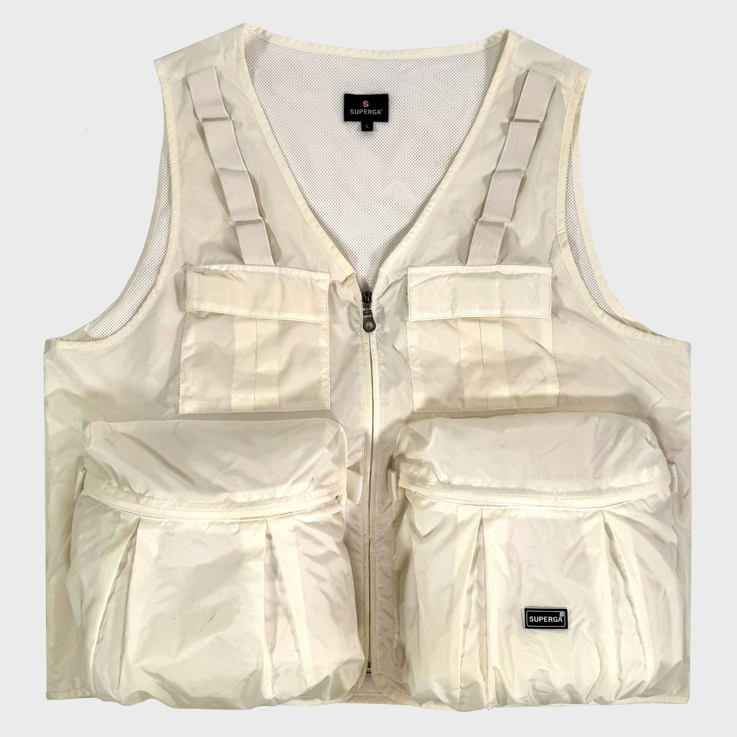 Superga Tactical Cargo Sleevless Jacket Massimo Osti Stone Island Gorpcore Techwear Technical Inside Tag Hol Sales 300700 Ebay Etsy 