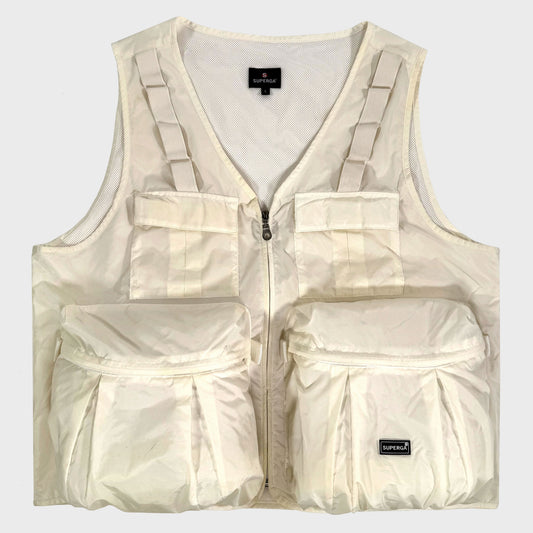 Superga Tactical Cargo Sleevless Jacket Massimo Osti Stone Island Gorpcore Techwear Technical Inside Tag Hol Sales 300700 Ebay Etsy 