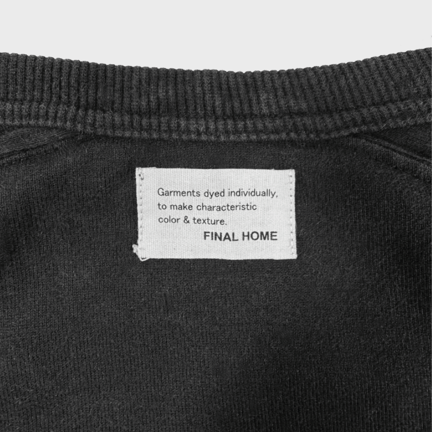étiquette Tee shirt longsleeve Final Home Noir Homel Tag